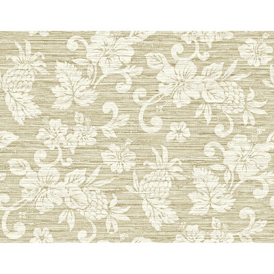Seabrook Designs Juno Island Floral - Saddle Tan