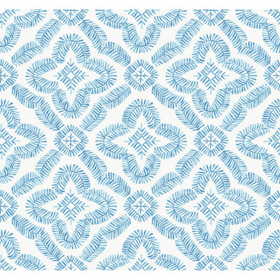 Seabrook Designs Talia Botanical Medallion - Breezy Blue