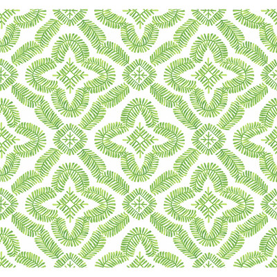 Seabrook Designs Talia Botanical Medallion - Kiwi Green