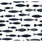Seabrook Designs Bay Fish - Black and White