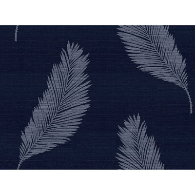 Seabrook Designs Tossed Palm Sisal Grasscloth - Midnight Blue