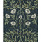 Seabrook Designs Stenciled Floral Prepasted - Navy & Sage
