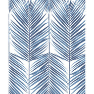 Seabrook Designs Paradise Palm Prepasted - Coastal Blue