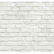 Seabrook Designs Industrial Faux Brick Prepasted - Off-White