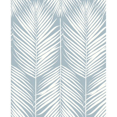 Seabrook Designs Palm Silhouette Prepasted - Light Blue