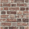 Seabrook Designs Faux Red Brick Prepasted - Red & Charcoal