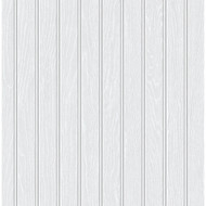Seabrook Designs Faux Beadboard Prepasted - Pearl Grey
