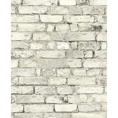 Seabrook Designs Tailor Faux Brick Prepasted - Antique Plaster