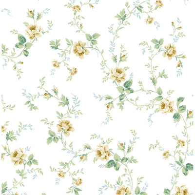 Seabrook Designs Meadow Floral Trail - Wheatfield & Sage