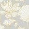 Etten Studios Water Lily Floral - Metallic Gold & Grey
