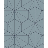 Etten Studios Hedron Geometric - Pastel Blue & Midnight