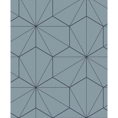 Etten Studios Hedron Geometric - Pastel Blue & Midnight