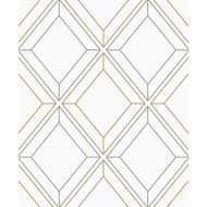 Etten Studios Linework Gem - Metallic Silver & Gold