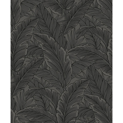 Etten Studios Gulf Tropical Leaves - Slate Grey