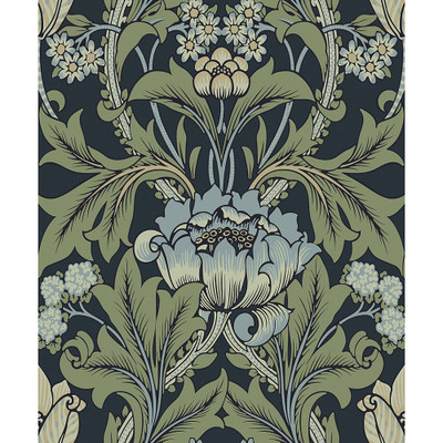 Etten Studios Primrose Garden - Midnight Blue & Sage