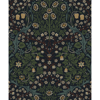 Etten Studios Victorian Floral - Midnight Blue & Evergreen
