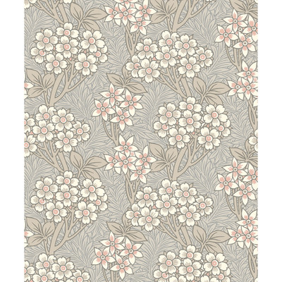 Etten Studios Floral Vine - Daydream Grey & Rose Petal