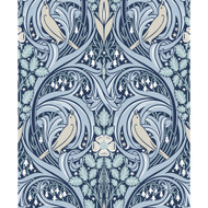 Etten Studios Bird Scroll - Denim & Blue Mist