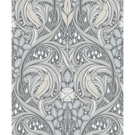 Etten Studios Bird Scroll - Argos Grey & Linen