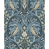 Etten Studios Bird Scroll - Navy & Beige