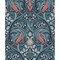 Etten Studios Bird Scroll - Aegean Teal & Coral