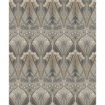 Etten Studios Dragonfly Damask - Bronze & Smoke
