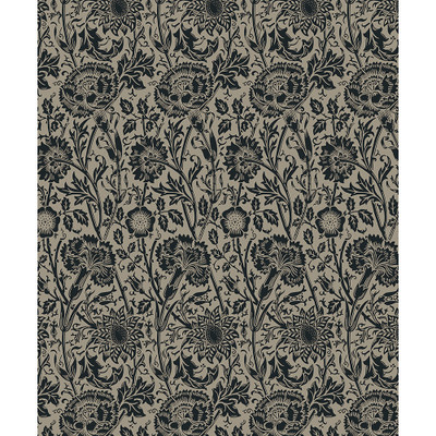 Etten Studios Tonal Floral Trail - Taupe & Ebony