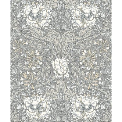 Etten Studios Ogee Flora - Stone Grey & Desert Sand