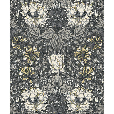 Etten Studios Ogee Flora - Charcoal & Goldenrod
