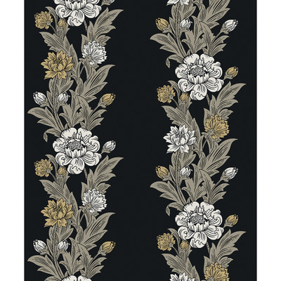Etten Studios Blooming Stripe - Ebony & Goldenrod