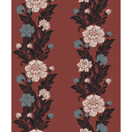 Etten Studios Blooming Stripe - Pale Carmine & Aqua
