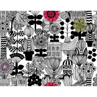 Marimekko Lintukoto - Ebony and Off-White