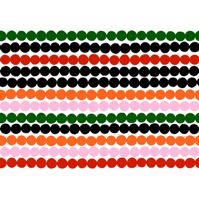 Marimekko Räsymatto - Scarlet, Bubblegum, and Ebony