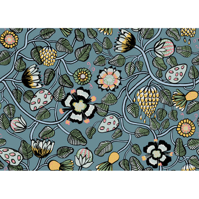 Marimekko Pieni Tiara - Sea Green and Dandelion