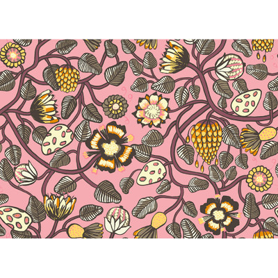 Marimekko Pieni Tiara - Salmon and Plum