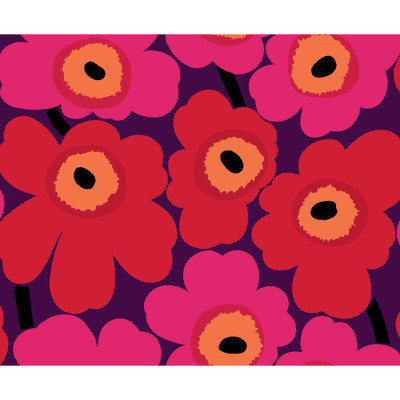 Marimekko Unikko - Fuchsia and Plum