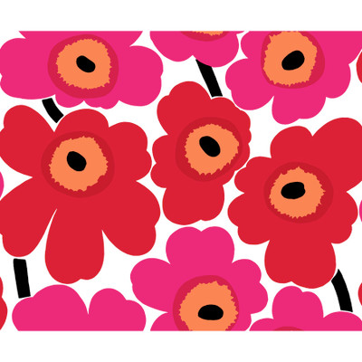 Marimekko Unikko - Scarlet and Coral