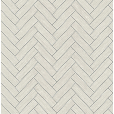 Stacy Garcia Home Herringbone Inlay - Lunar Grey & Metallic Silver