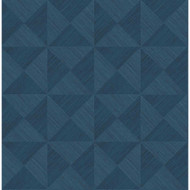 Stacy Garcia Home Geo Inlay - Denim Blue