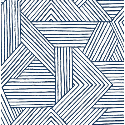 Stacy Garcia Home Etched Geometric - Navy Blue