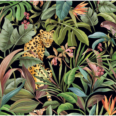Daisy Bennett Designs Tropical Leopard  - Gloss Black