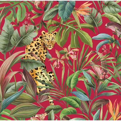 Daisy Bennett Designs Tropical Leopard  - Gloss Red