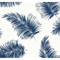 Lillian August Tossed Palm - White & Navy