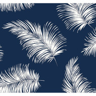 Lillian August Tossed Palm - Navy Blue