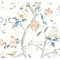 Lillian August Floral Trail - Melon & Carolina Blue
