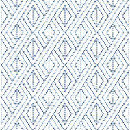 Lillian August Boho Grid - Denim Blue