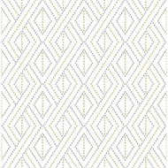 Lillian August Boho Grid - Argos Grey & Yellow