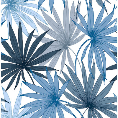 Lillian August Tropic Palm Toss - Blue Seas
