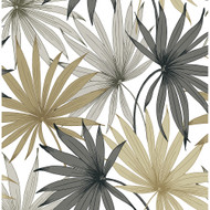 Lillian August Tropic Palm Toss - Harbor Grey & Khaki