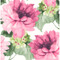 Harry & Grace Watercolor Floral - Cerise Pink & Evergreen